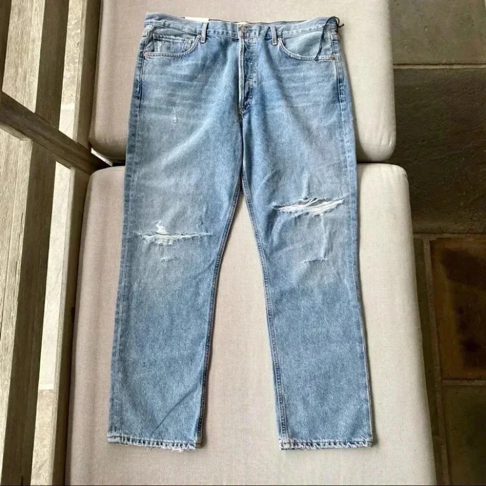 NWT Citizens of Humanity Charlotte High Rise Straight Leg Jeans Denim Blue 33